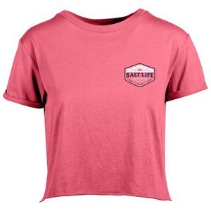 Salt Life Women's Short Sleeve Crop Tee Shirt-NWT- SZ M & L